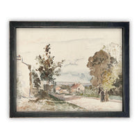 Vintage Framed Canvas Art Farmhouse print #LAN-109