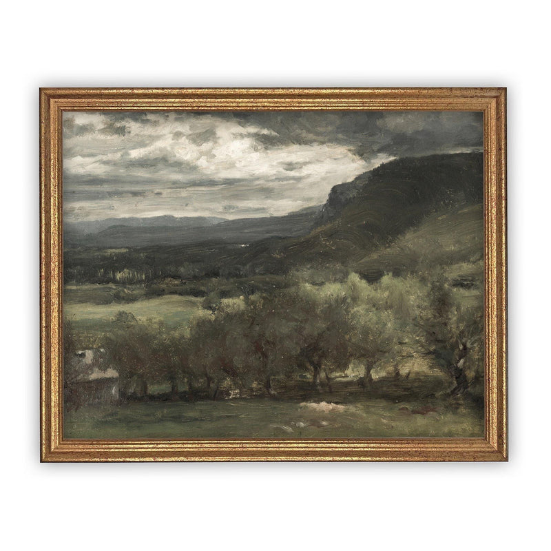 Framed Vintage Landscape Art #LAN-127