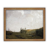 Vintage Framed Canvas Art #LAN-184
