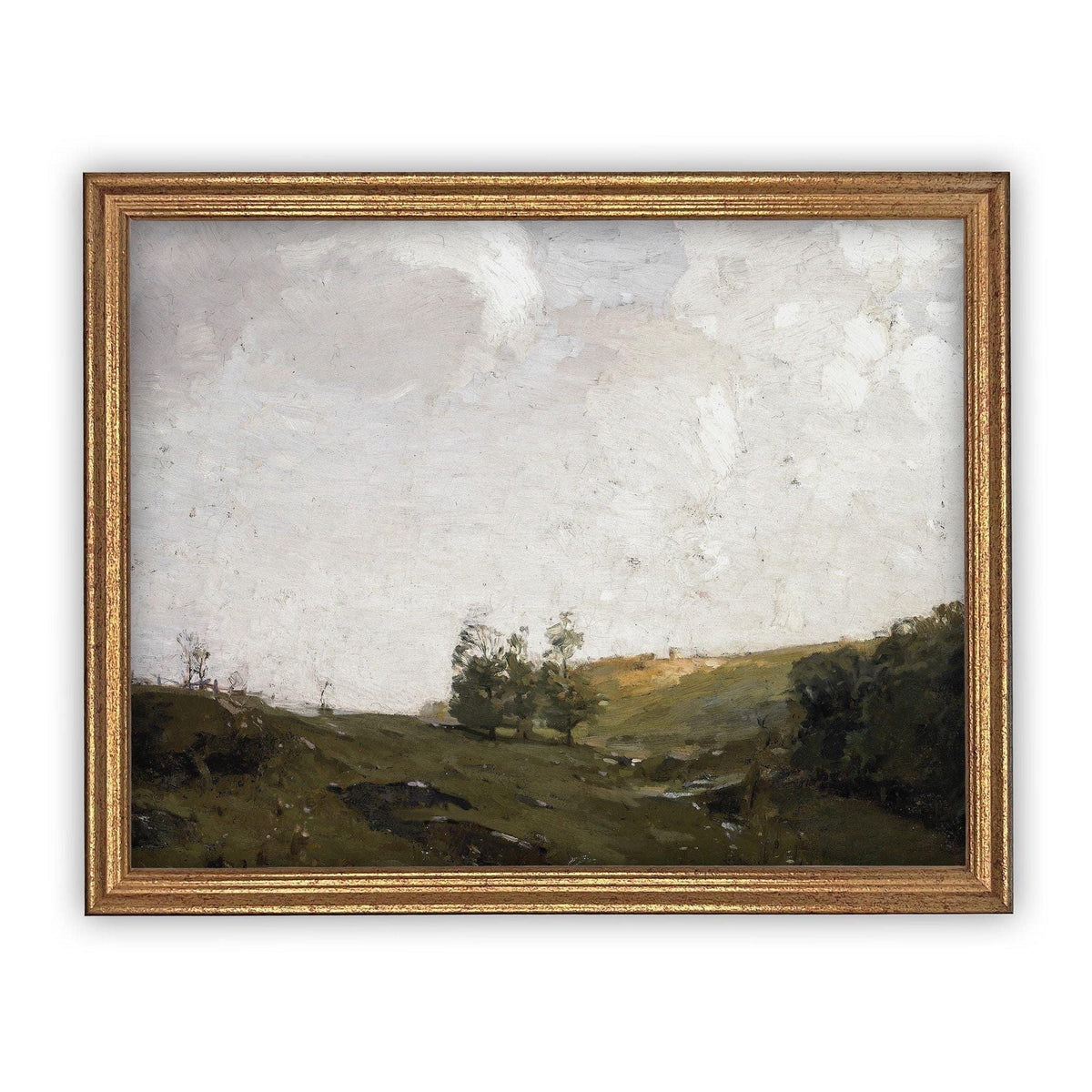 Vintage Framed Canvas Art #LAN-184