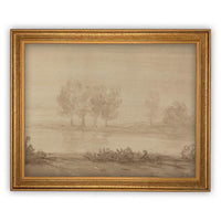 Vintage Framed Canvas Art #LAN-181