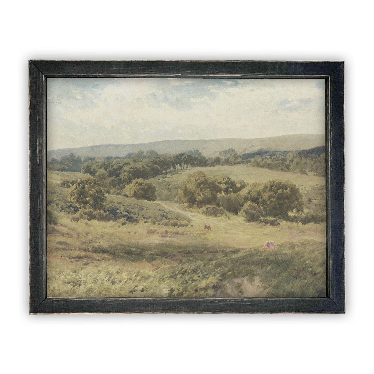 Vintage Framed Canvas Landscape Art #LAN-190