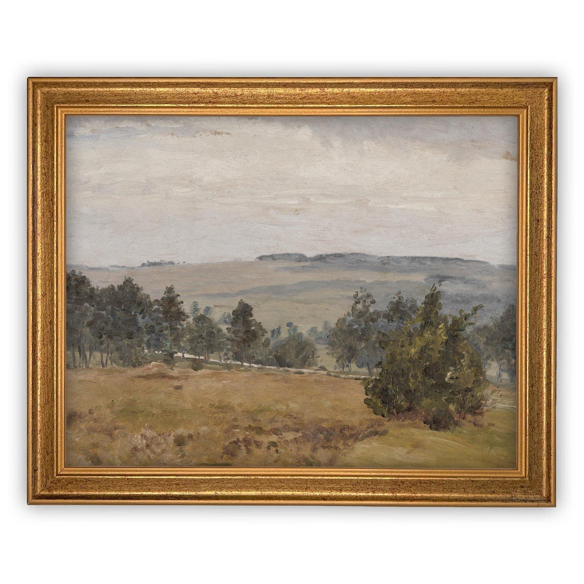 Vintage Framed Canvas Art #LAN-197