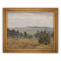 Vintage Framed Canvas Art #LAN-197