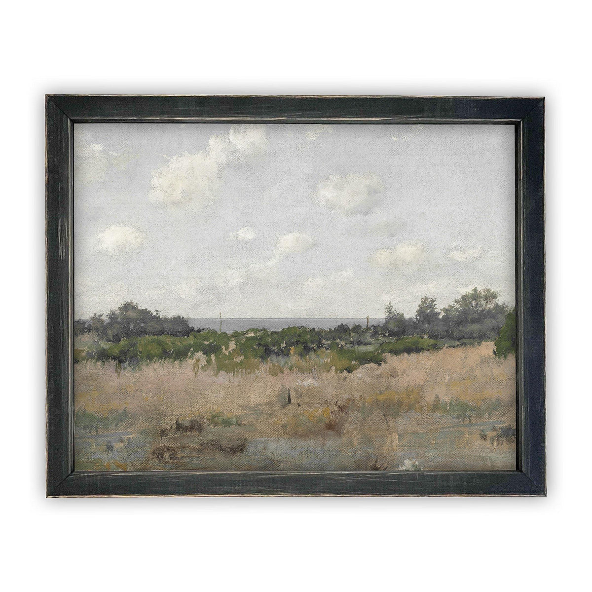Vintage Framed Canvas Landscape Art #LAN-192