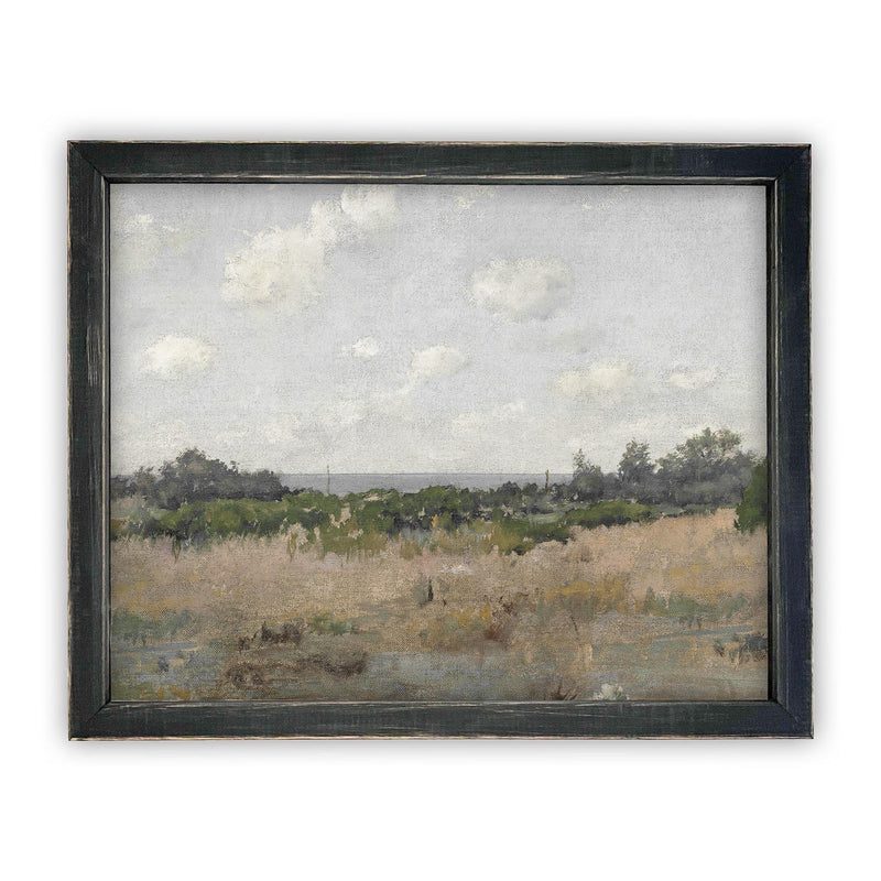 Vintage Framed Canvas Landscape Art #LAN-192