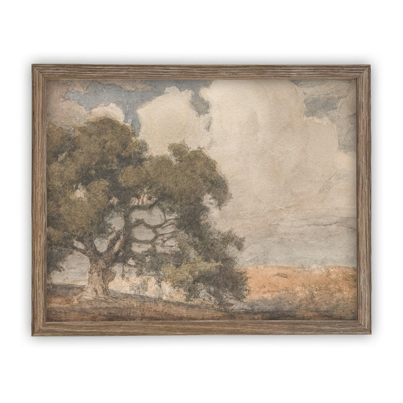 Vintage Framed Canvas Art #LAN-201