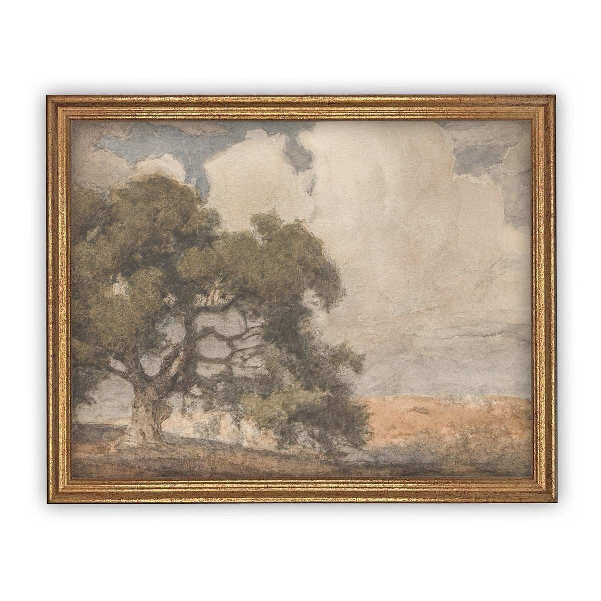 Vintage Framed Canvas Art #LAN-201