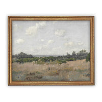 Vintage Framed Canvas Landscape Art #LAN-192