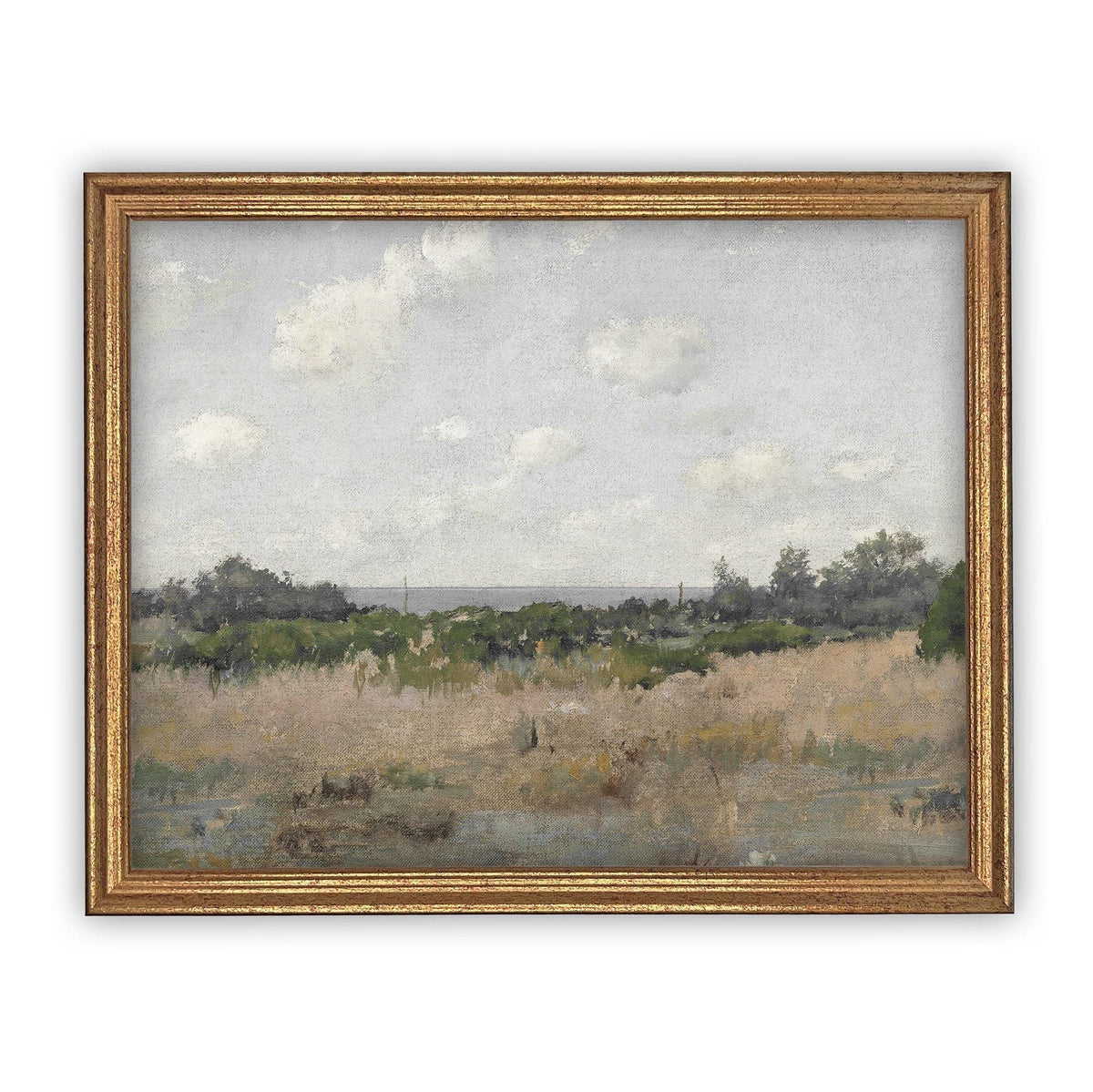 Vintage Framed Canvas Landscape Art #LAN-192
