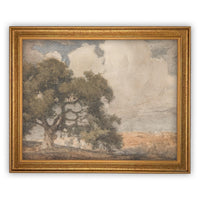 Vintage Framed Canvas Art #LAN-201