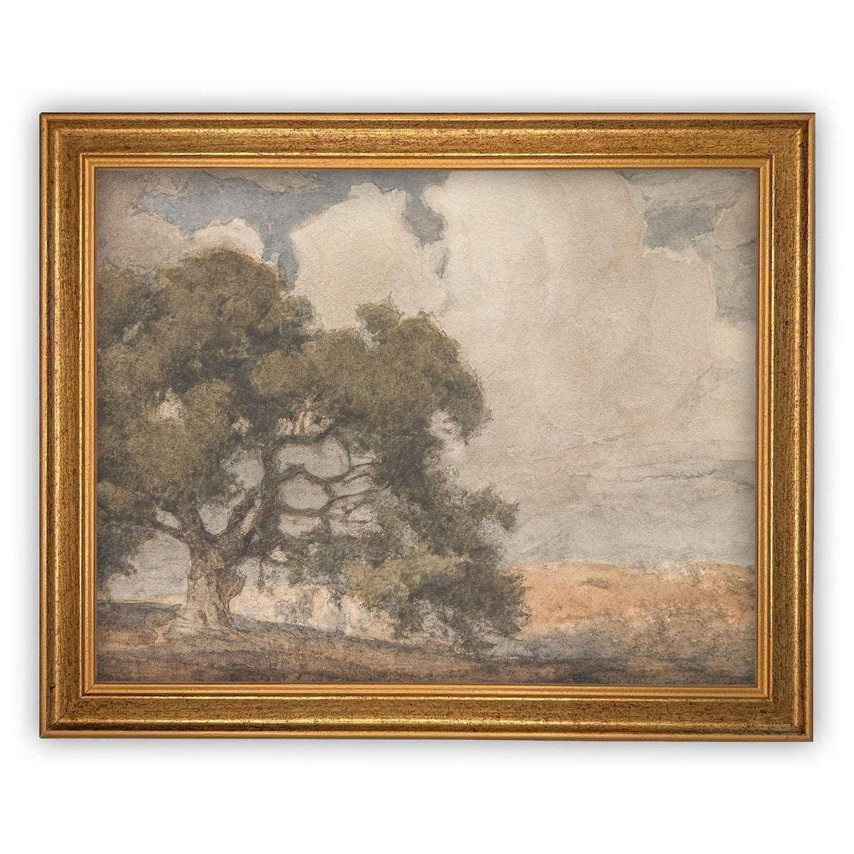 Vintage Framed Canvas Art #LAN-201