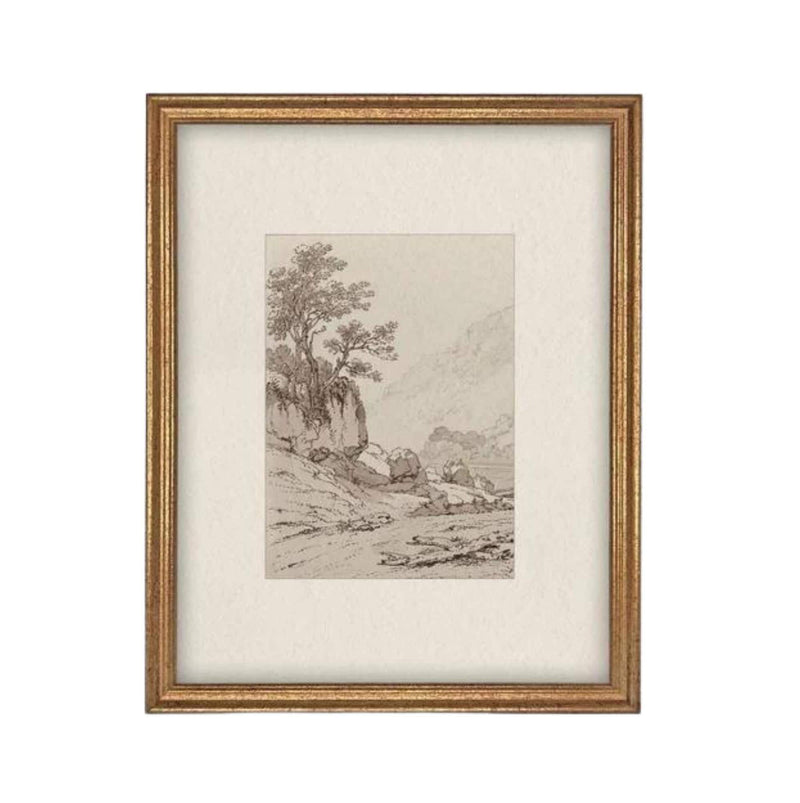 Vintage Framed Canvas Art #LAN-248