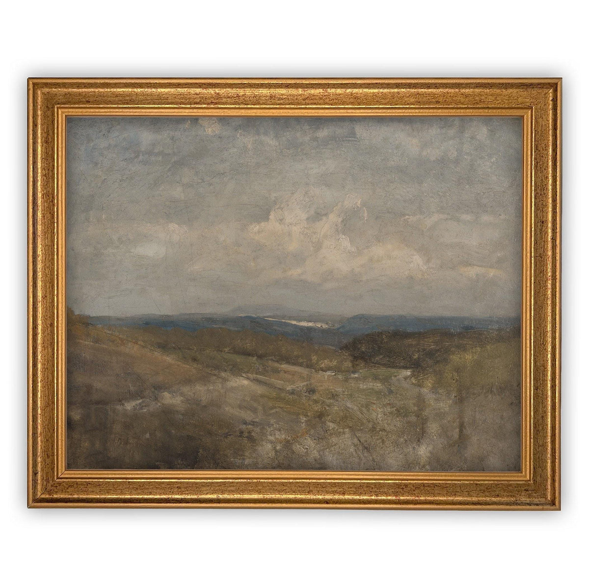 Vintage Framed Canvas Art #LAN-195