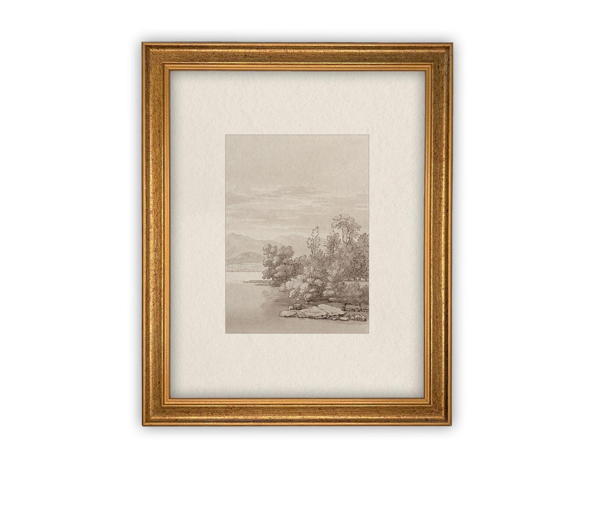 Vintage Framed Canvas Art #LAN-243