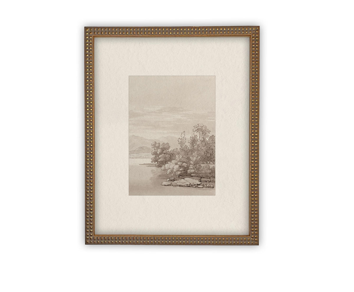 Vintage Framed Canvas Art #LAN-243