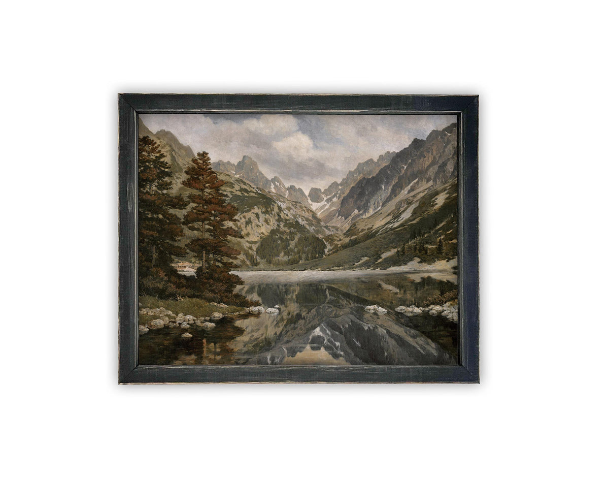 Vintage Framed Canvas Art #LAN-215