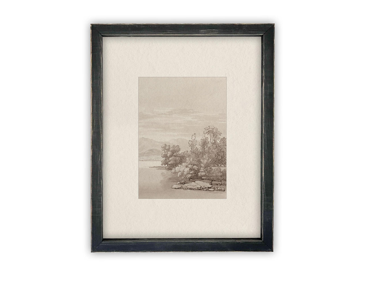 Vintage Framed Canvas Art #LAN-243