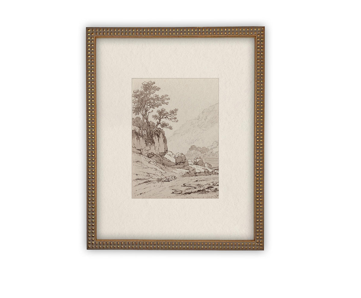 Vintage Framed Canvas Art #LAN-248