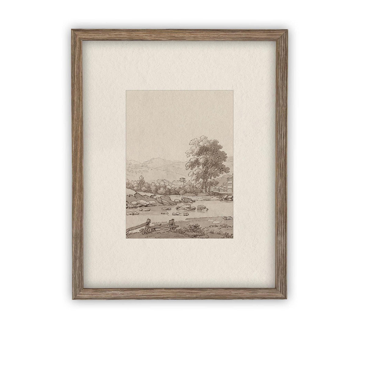 Vintage Framed Canvas Art #LAN-247