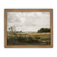 Vintage Framed Canvas Landscape Art #LAN-194
