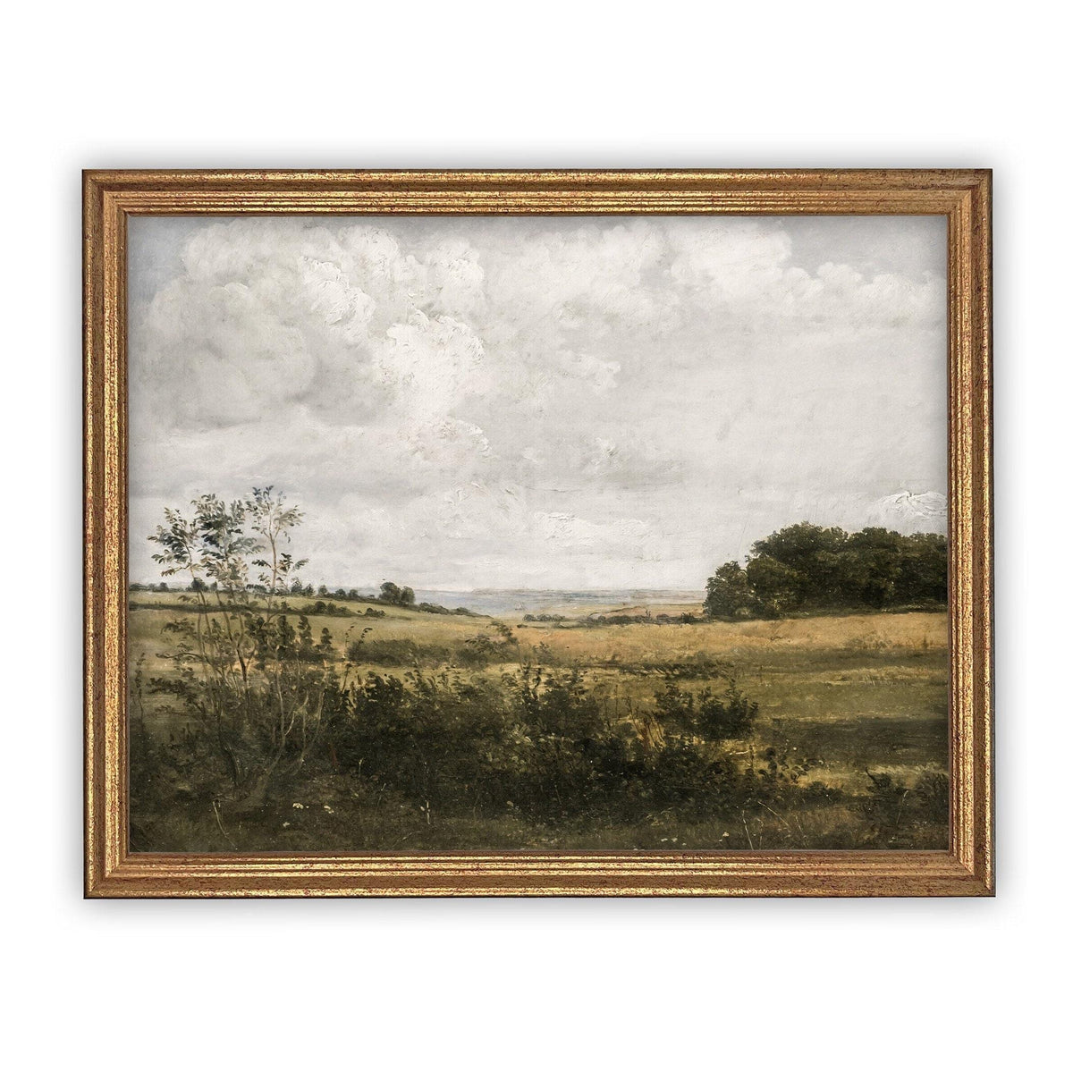 Vintage Framed Canvas Landscape Art #LAN-194