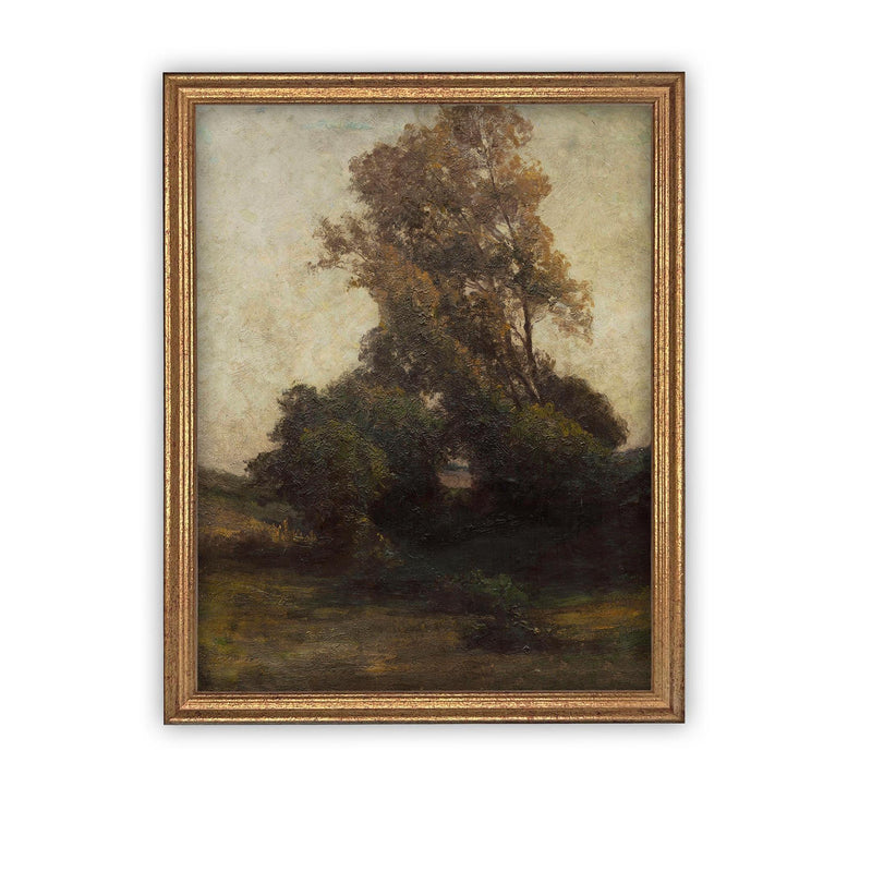 Vintage Framed Canvas Art #LAN-261