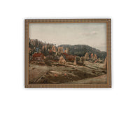 Vintage Framed Canvas Art #LAN-252