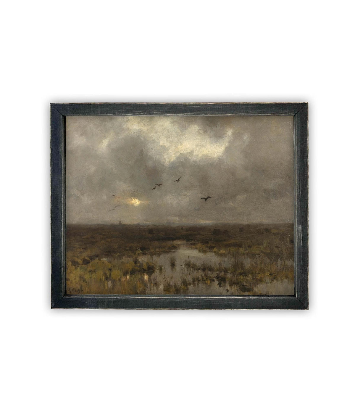 Vintage Framed Canvas Art #LAN-269