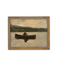 Vintage Framed Canvas Art #LAN-270