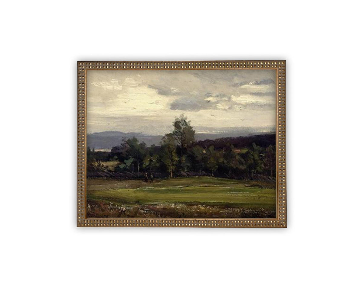 Vintage Framed Canvas Art #LAN-267