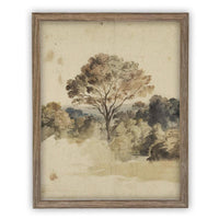 Vintage Framed Canvas Art #LAN-273