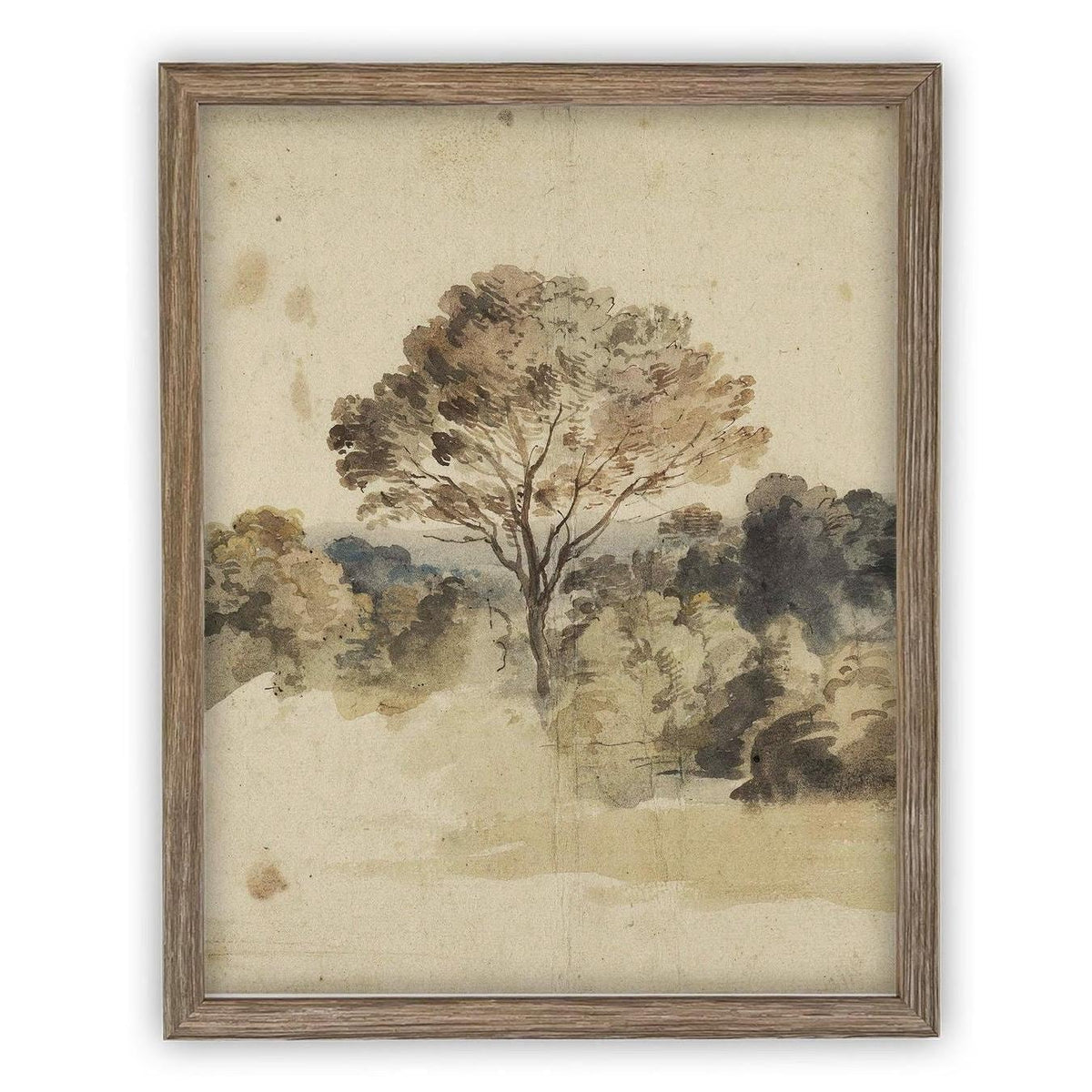 Vintage Framed Canvas Art #LAN-273