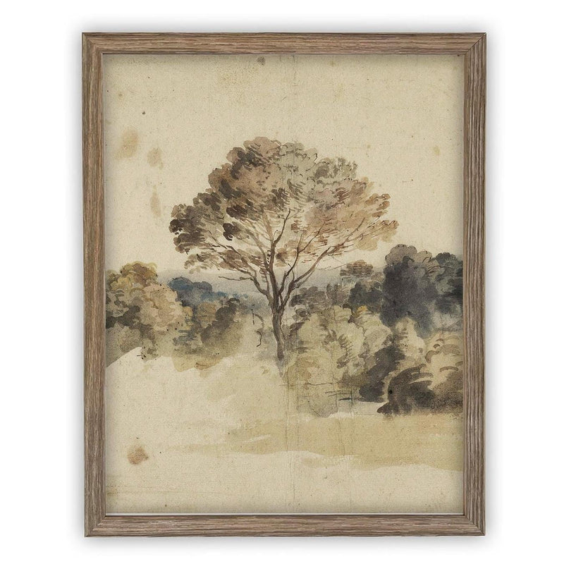 Vintage Framed Canvas Art #LAN-273