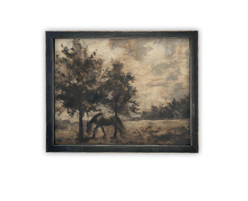 Vintage Framed Canvas Art #LAN-254