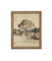 Vintage Framed Canvas Art #LAN-273