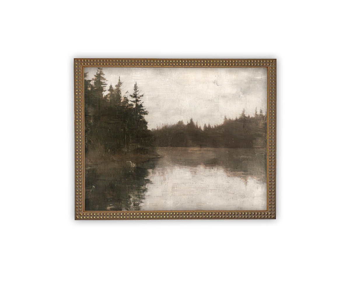 Vintage Framed Canvas Art #LAN-265