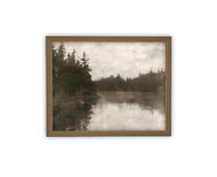 Vintage Framed Canvas Art #LAN-265