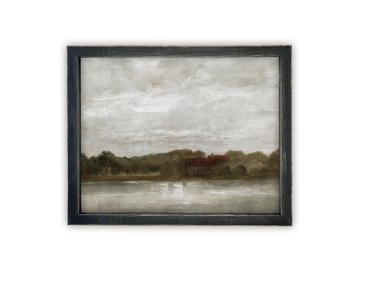 Vintage Framed Canvas Art #LAN-250