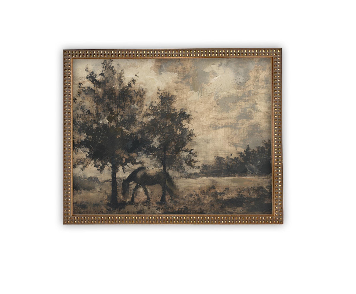 Vintage Framed Canvas Art #LAN-254