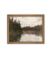 Vintage Framed Canvas Art #LAN-265
