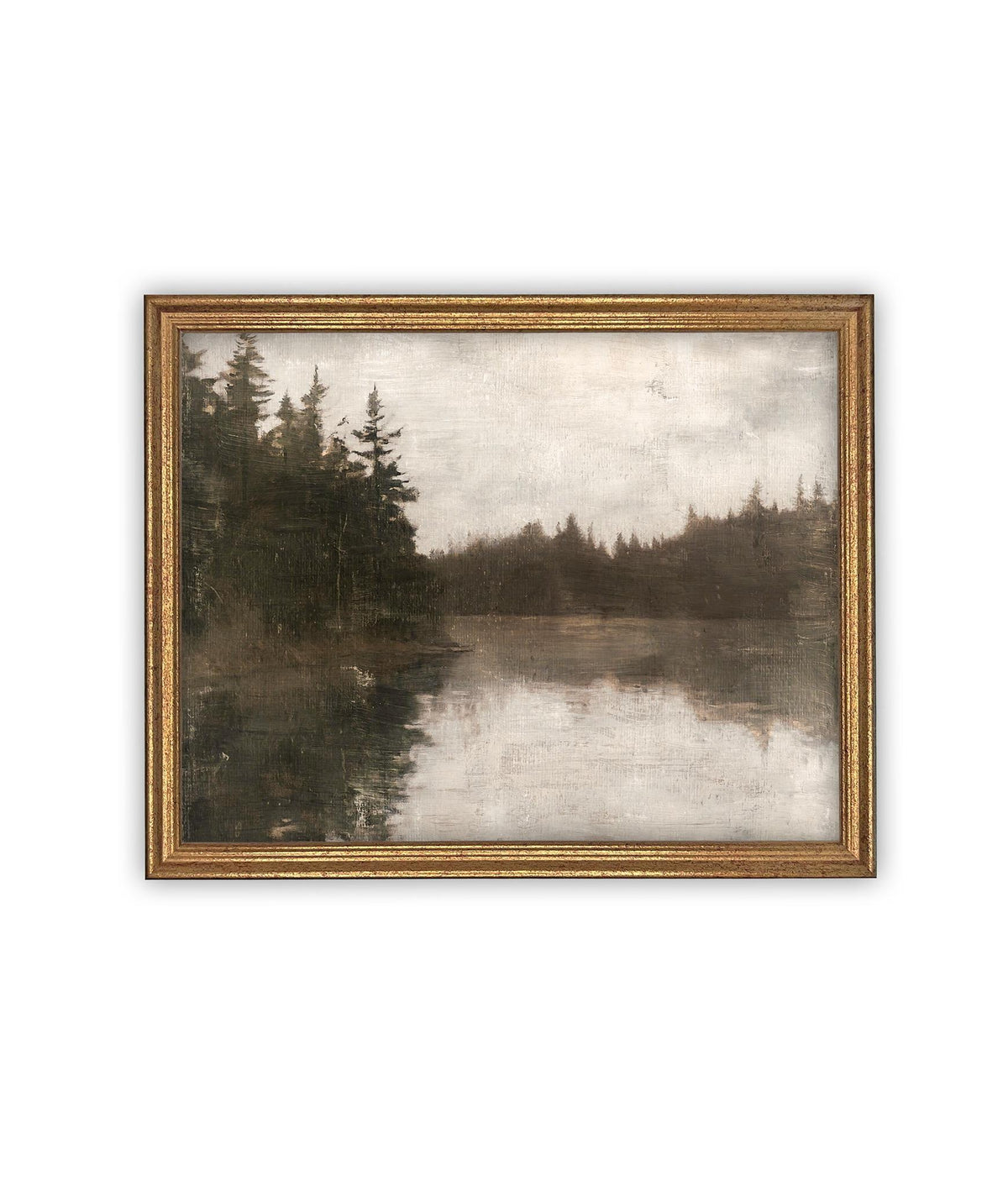 Vintage Framed Canvas Art #LAN-265