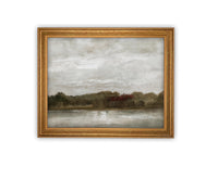 Vintage Framed Canvas Art #LAN-250