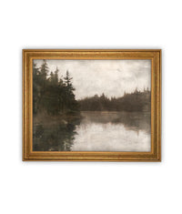 Vintage Framed Canvas Art #LAN-265