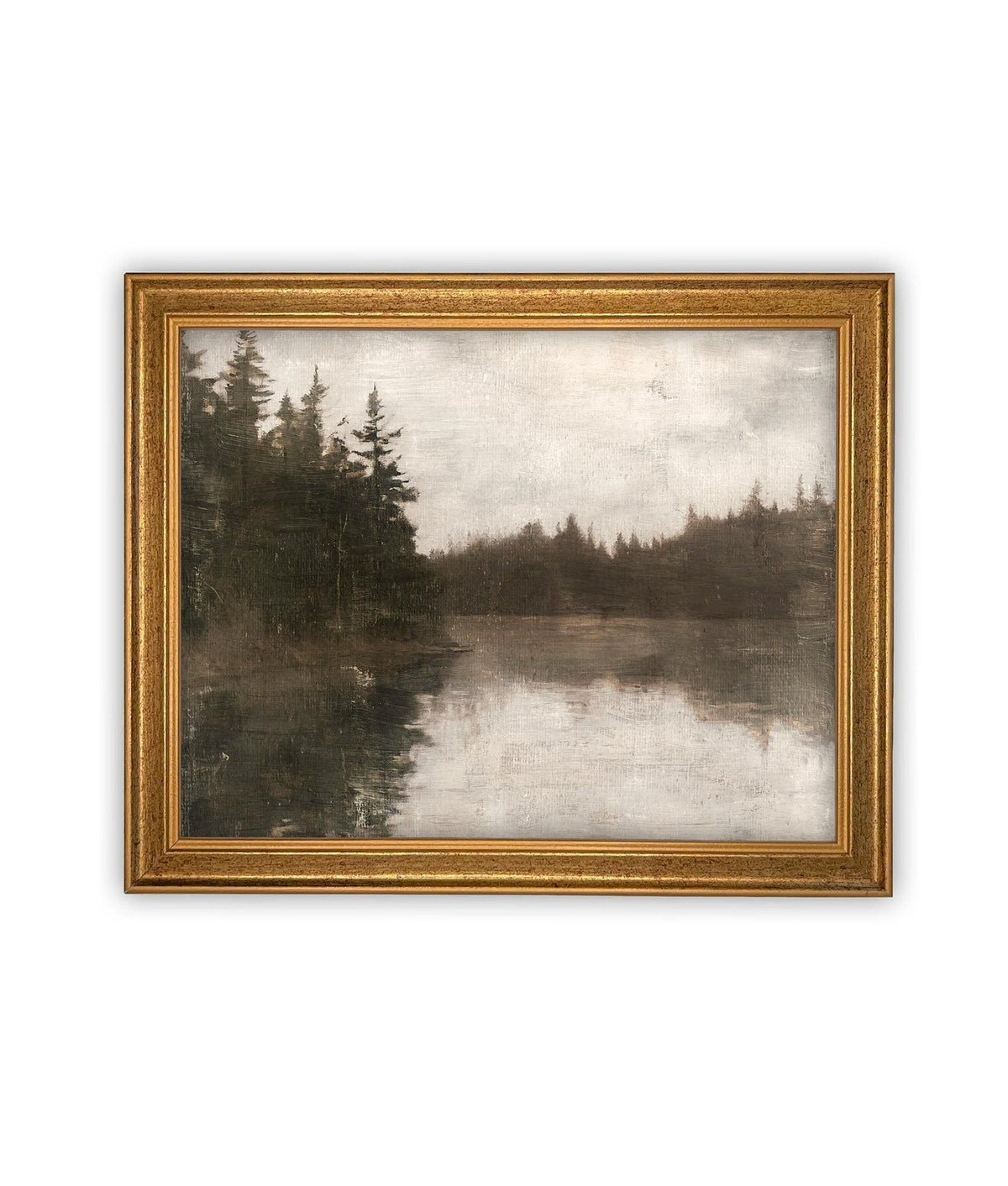Vintage Framed Canvas Art #LAN-265