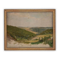 Vintage Framed Canvas Art #LAN-263