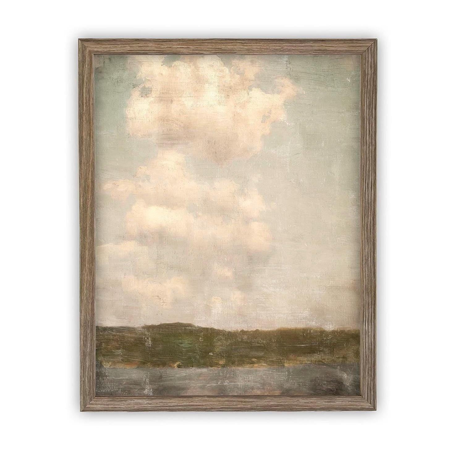 Vintage Framed Canvas Art #LAN-266