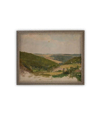 Vintage Framed Canvas Art #LAN-263