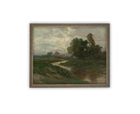 Vintage Framed Canvas Art #LAN-268