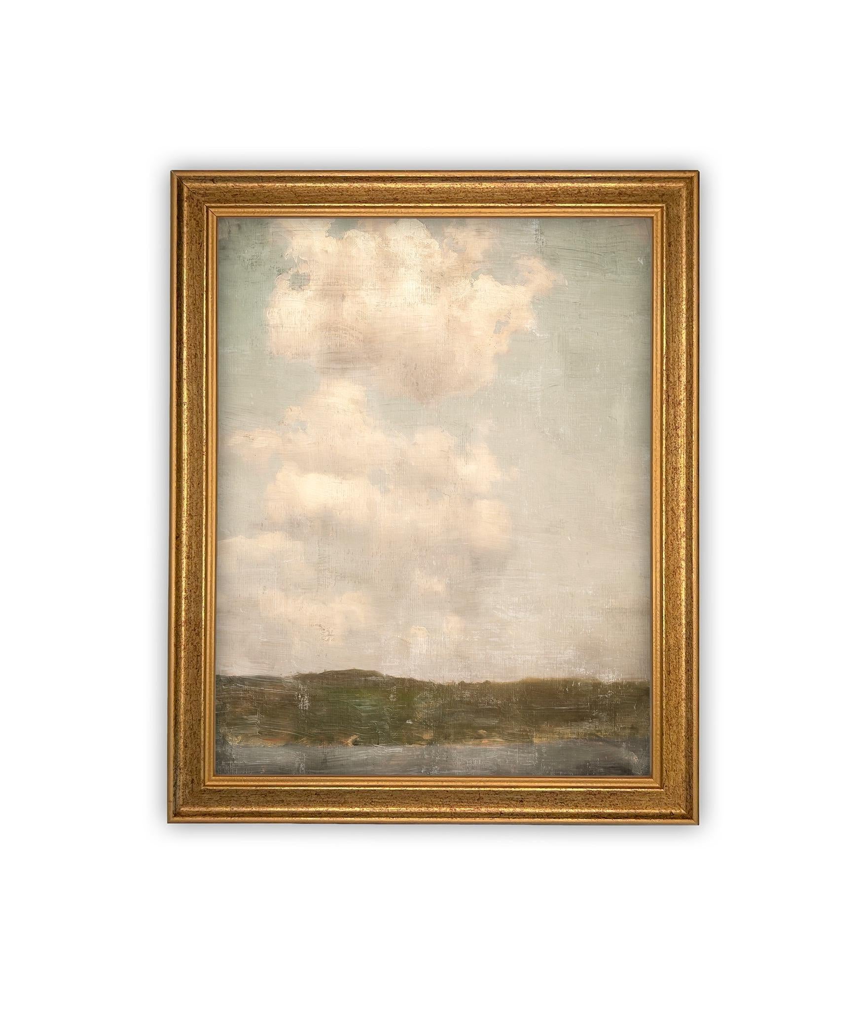 Vintage Framed Canvas Art #LAN-266